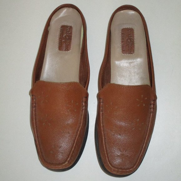 Duck Head Womens Tan Leather Driving Moccasin Slip-on Loafer Shoe - Size 8M - Picture 7 of 8